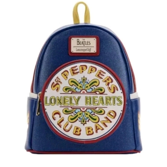 Loungefly Handbags - Loungefly New The Beatles SGT Peppers Lonely Hearts Club Band Fan Mini Backpack
